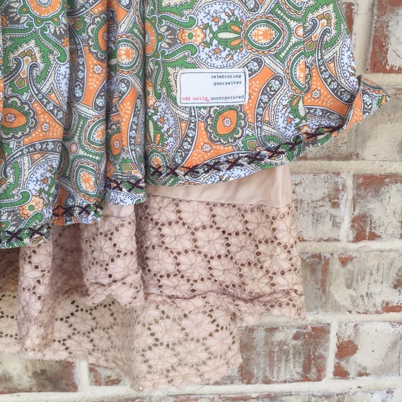 ANTHRO Odd Molly Boho Open-Back Halter Layer Dress - Picture 4 of 8